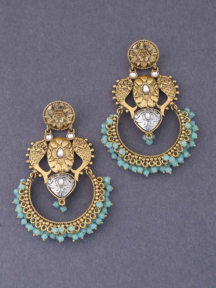 Turquoise Orun Chandbalis Earrings