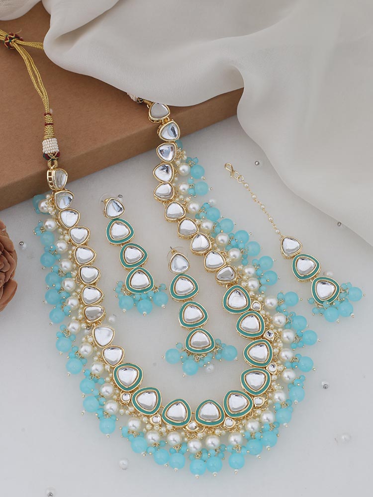 Turquoise Poulami Jewellery Set