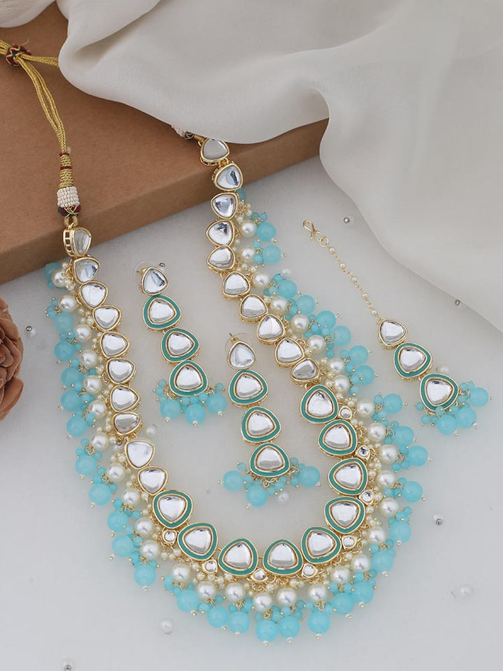 Turquoise Poulami Jewellery Set