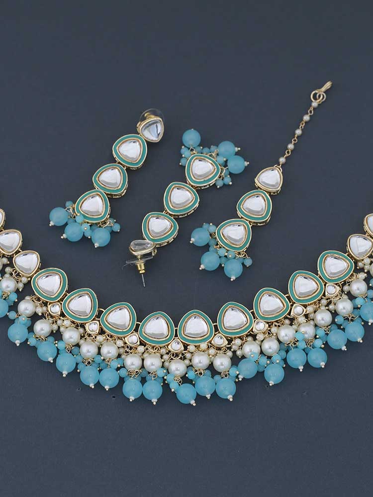 Turquoise Poulami Jewellery Set
