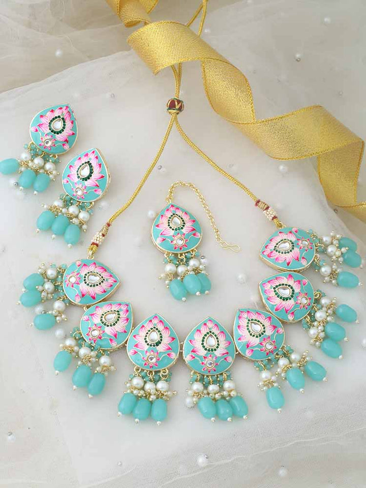 Turquoise Pradhnya Jewellery Set