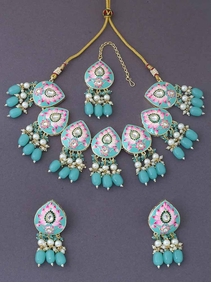 Turquoise Pradhnya Jewellery Set