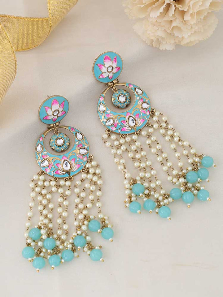 Turquoise Rivha Chandbalis