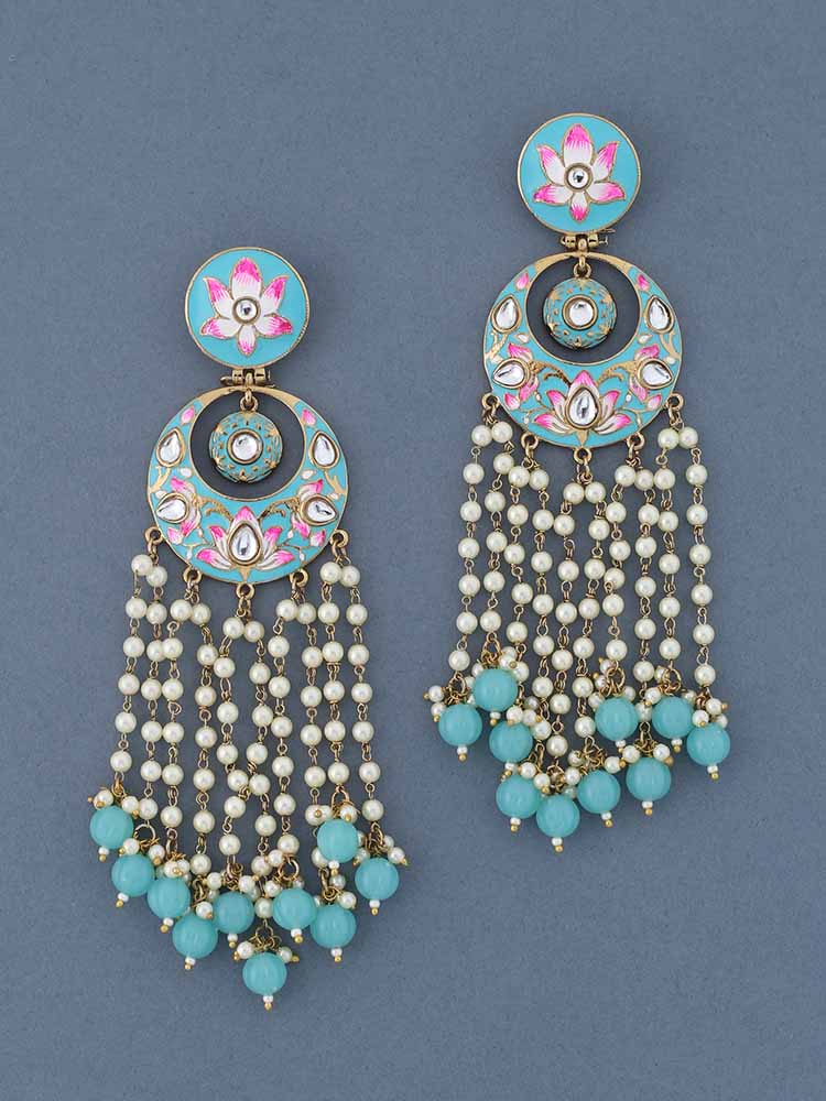 Turquoise Rivha Chandbalis