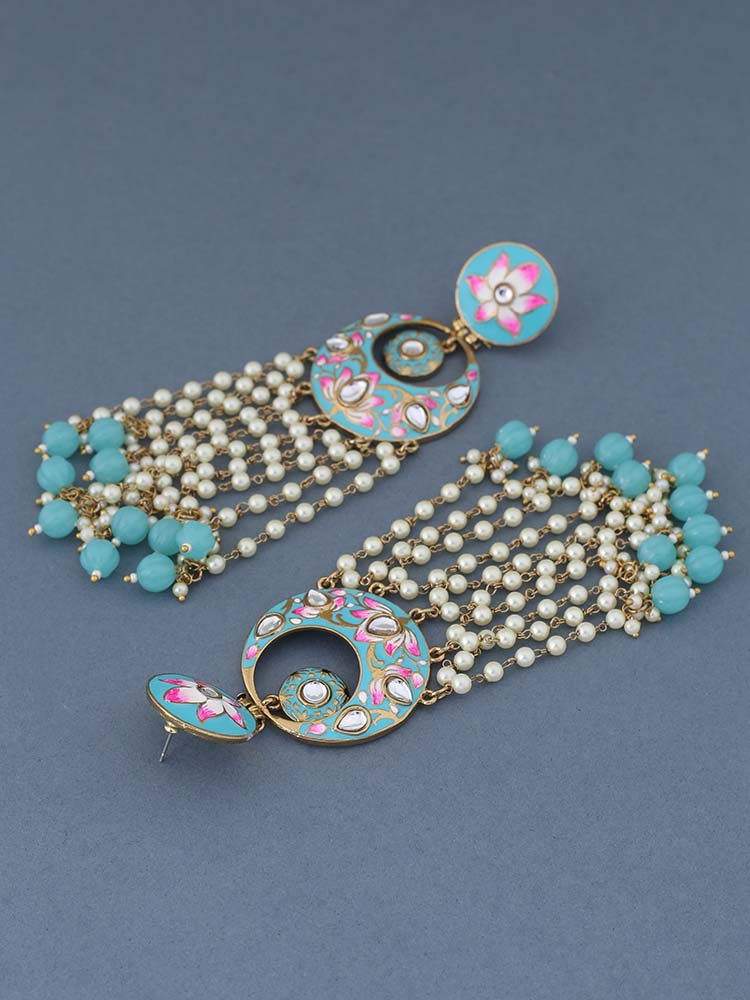 Turquoise Rivha Chandbalis