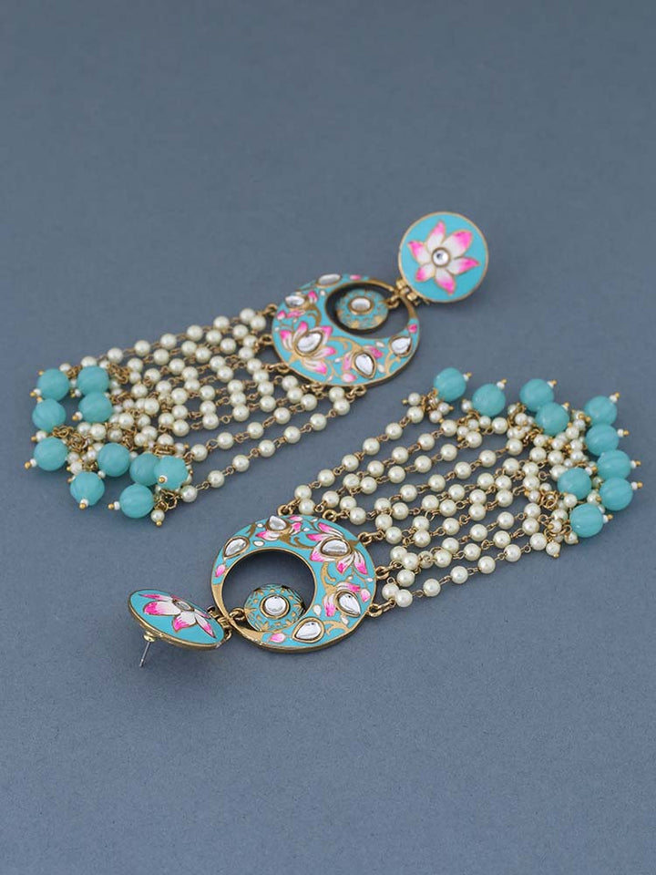 Turquoise Rivha Chandbalis