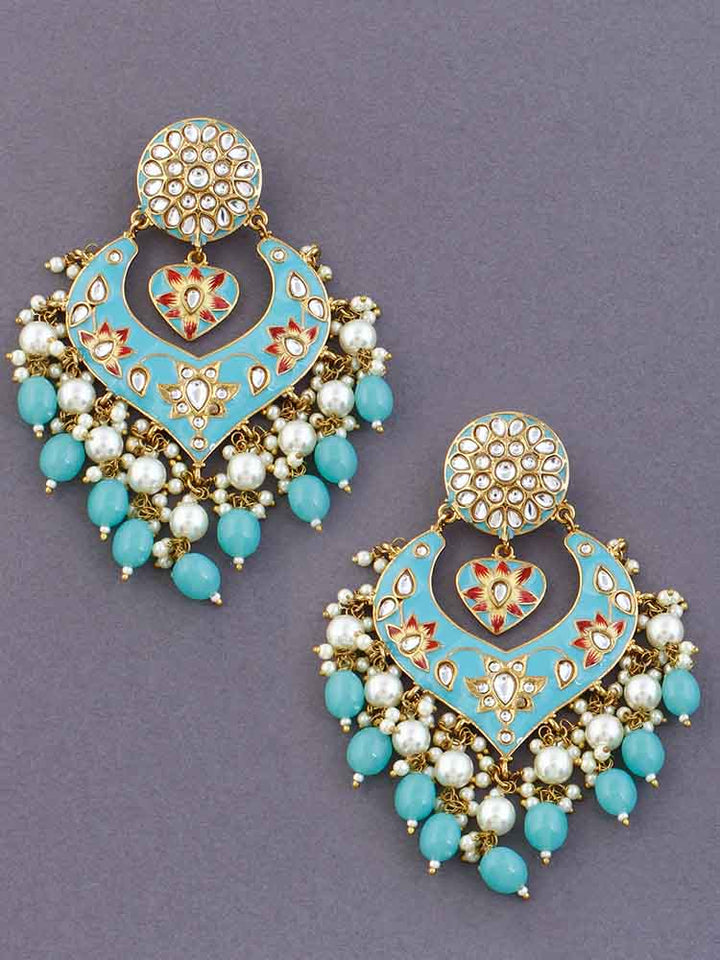 Turquoise Roohi Chandbalis