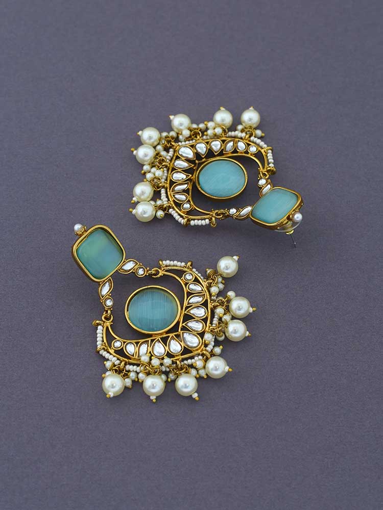 Turquoise Saartha Chandbalis