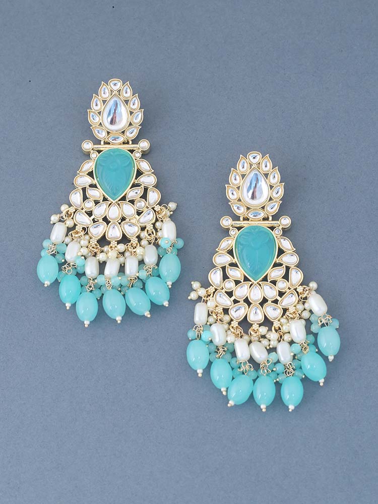 Turquoise Sonika Chandbalis