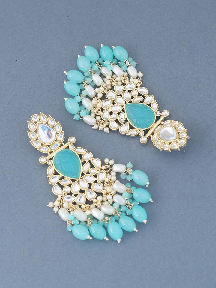 Turquoise Sonika Chandbalis