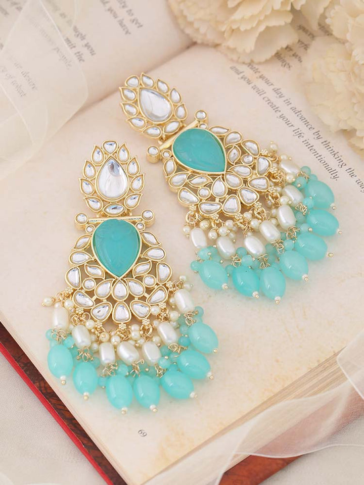 Turquoise Sonika Chandbalis