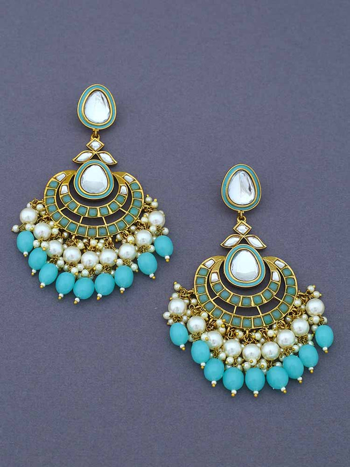 Turquoise Upasana Chandbalis - EOSS