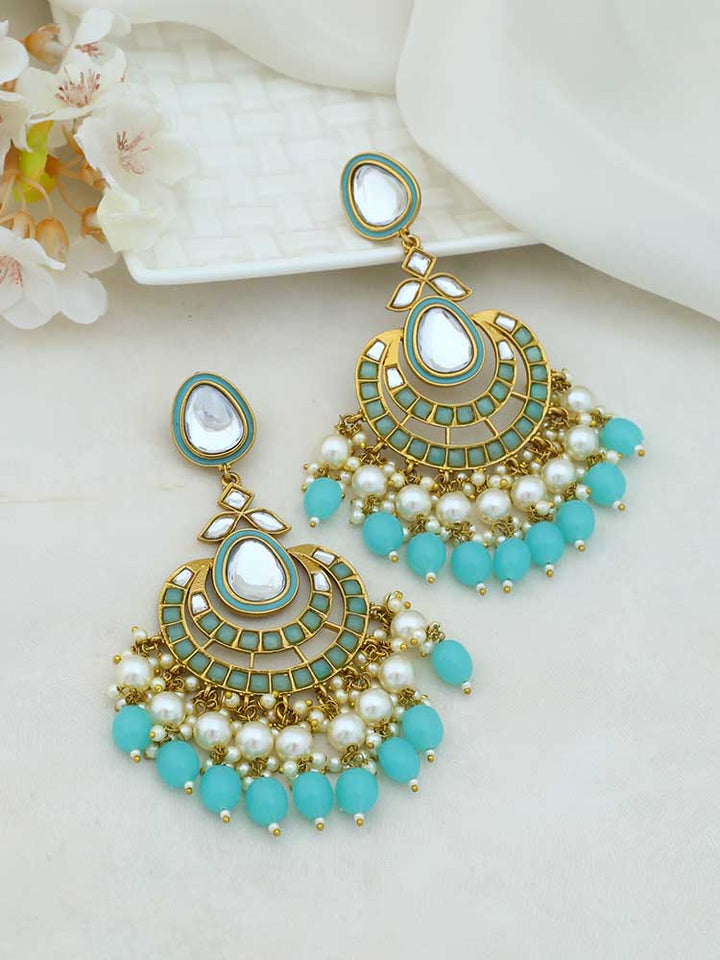 Turquoise Upasana Chandbalis - EOSS