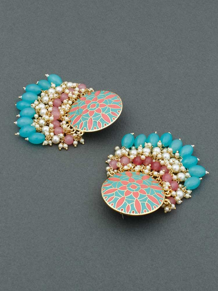 Turquoise Yatish Designer Earrings - Bling Bag