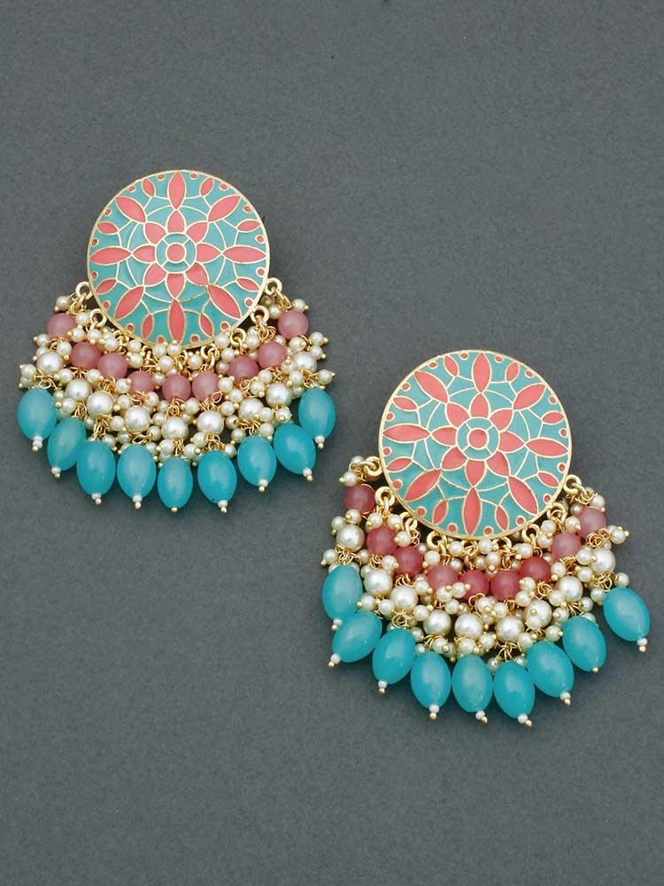 Turquoise Yatish Designer Earrings - Bling Bag