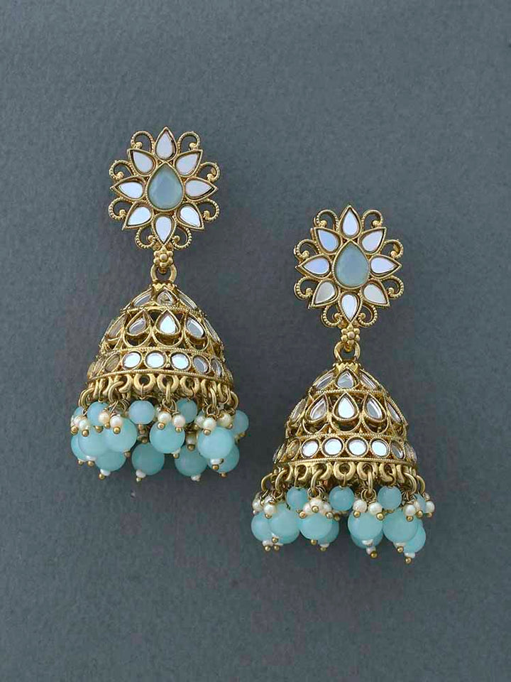 Turquoise Manair Jhumkis