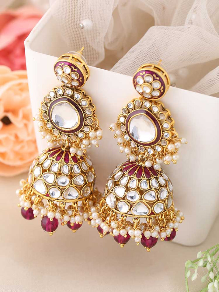 Wine Aadarshiya Jhumkis