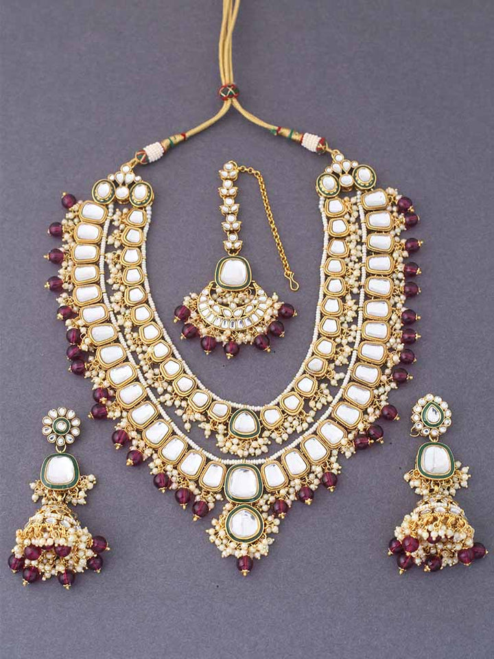 Wine Archisha Jewellery Set