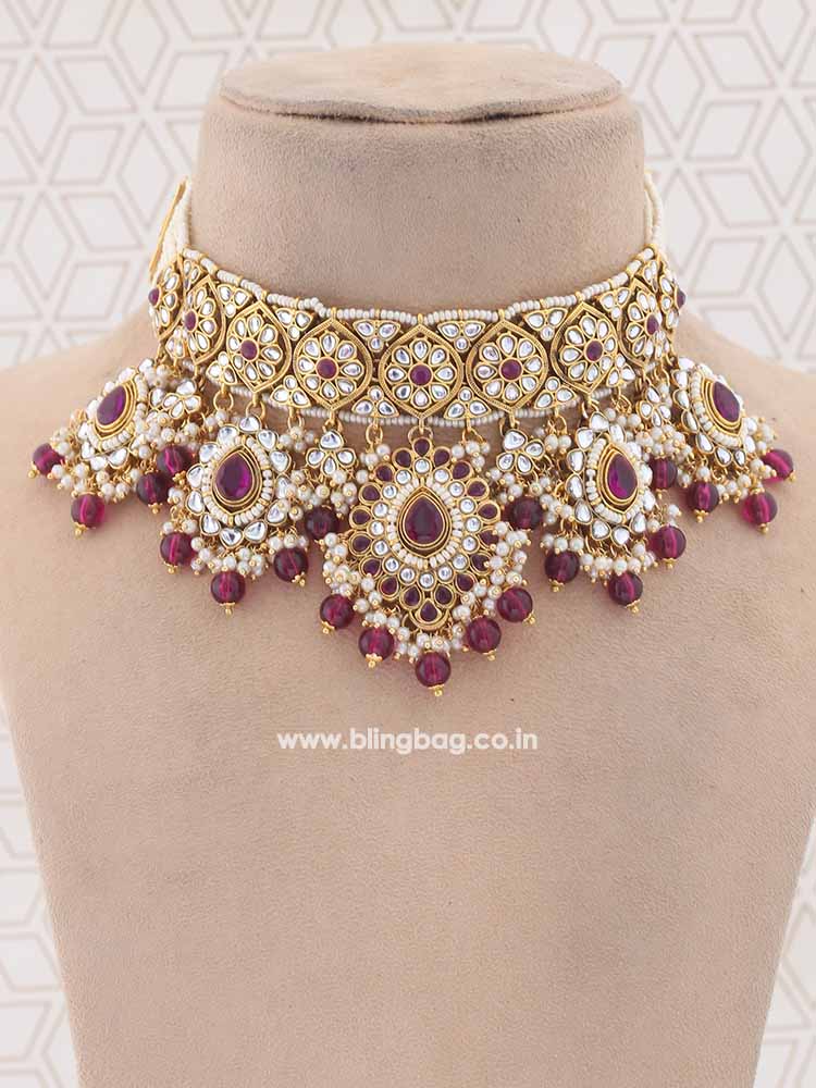 Wine Shaleena Jewellery Set