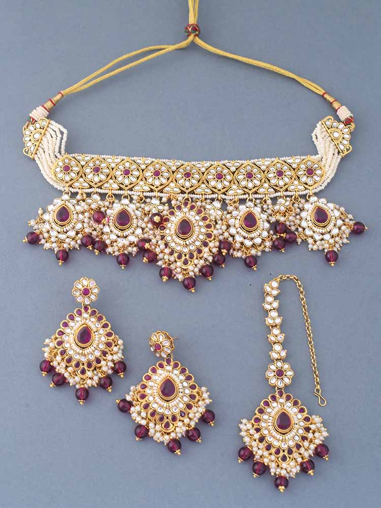Wine Shaleena Jewellery Set