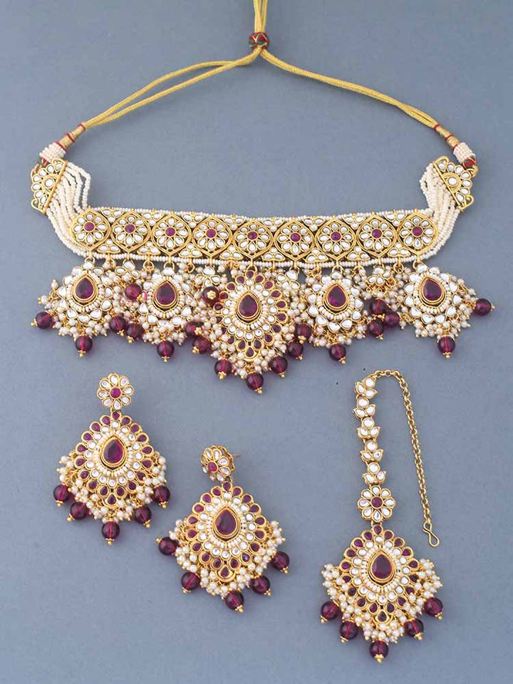 Wine Shaleena Jewellery Set