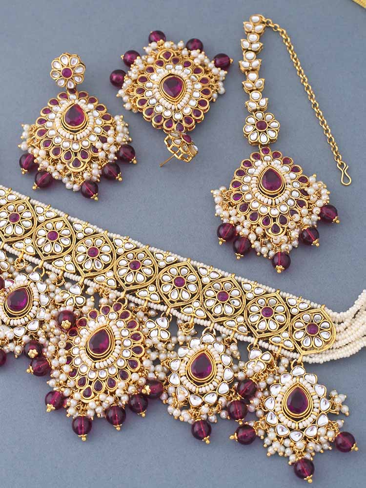 Wine Shaleena Jewellery Set