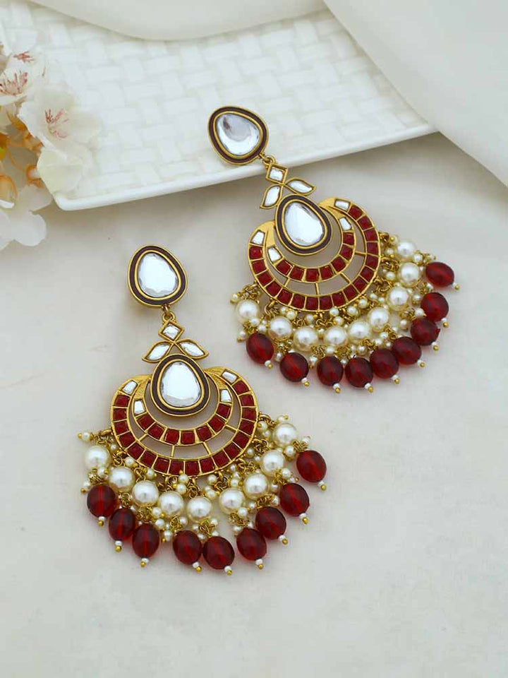 Maroon Upasana Chandbalis