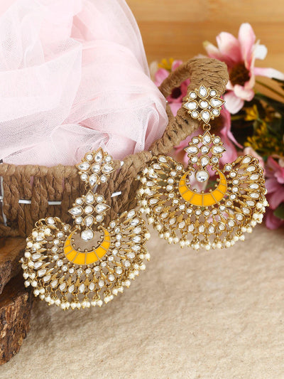 earrings - Bling Bag Mustard Chakra Designer Earrings