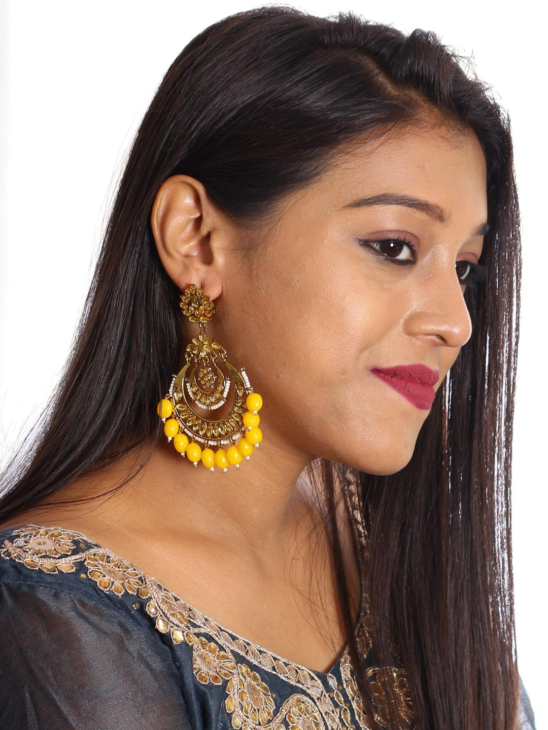earrings - Bling Bag Lemon Mumtaz Designer Earrings