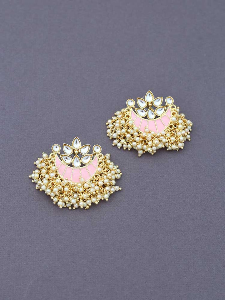 Blush Lunar Designer Studs