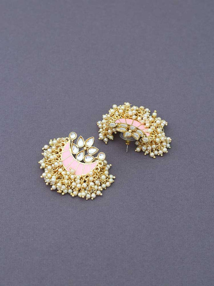 Blush Lunar Designer Studs