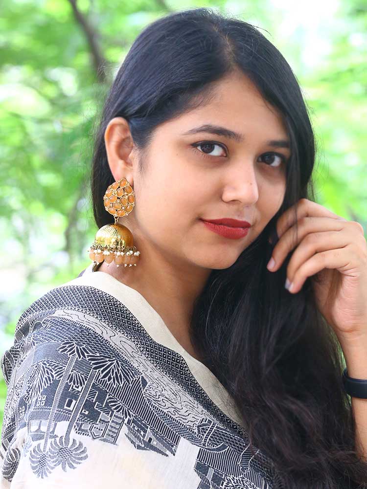 Brown Bubble Jhumkis