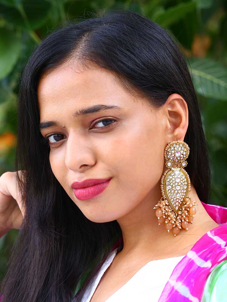 Brown Chaitali Chandbalis