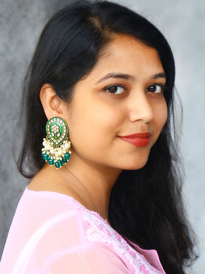 Emerald Charmi Dangler Earrings
