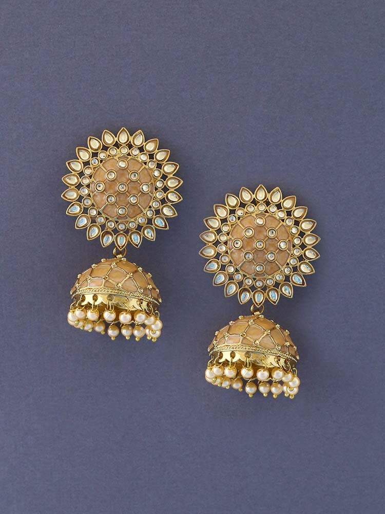 Golden Suraj Jhumkis