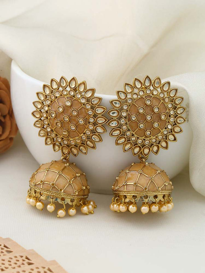 Golden Suraj Jhumkis