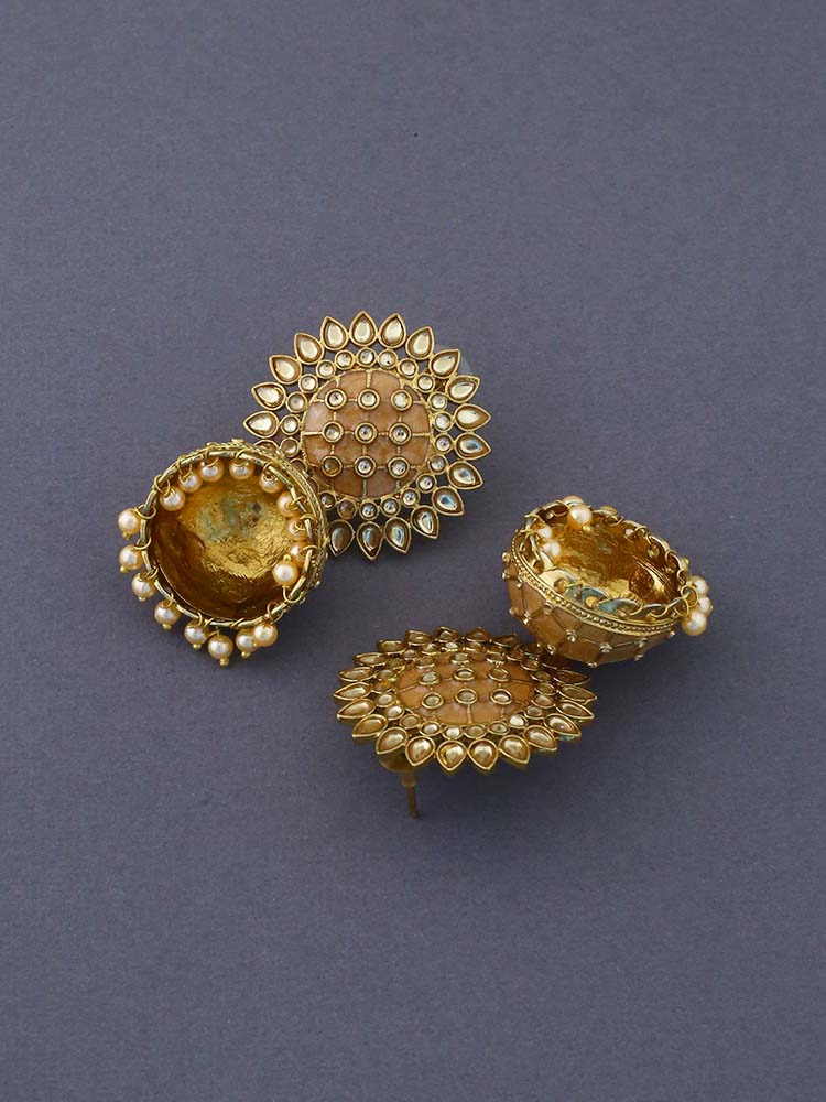 Golden Suraj Jhumkis