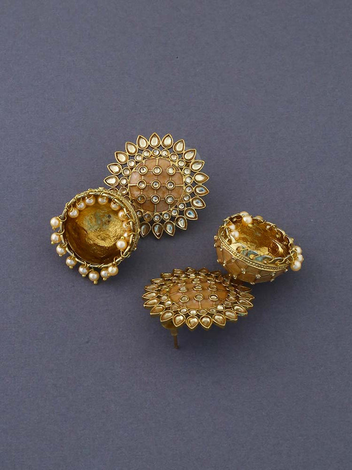 Golden Suraj Jhumkis