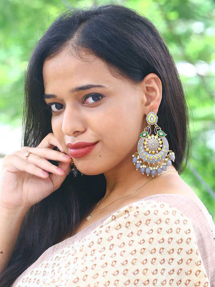 Grey Sangini Chandbalis