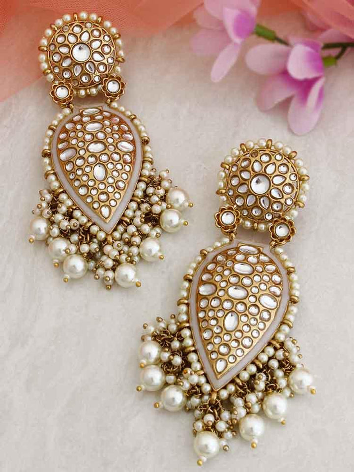Ivory Chaitali Designer Earrings - Bling Bag