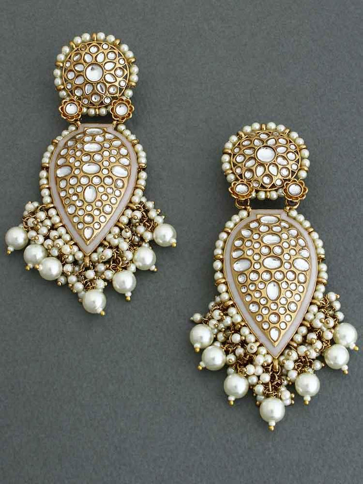 Ivory Chaitali Designer Earrings - Bling Bag
