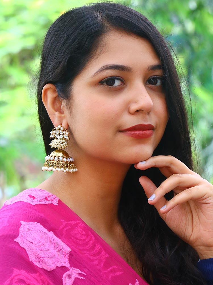 Ivory Hastha Jhumkis