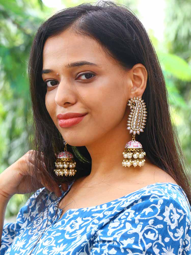 Ivory Kaashi Jhumkis