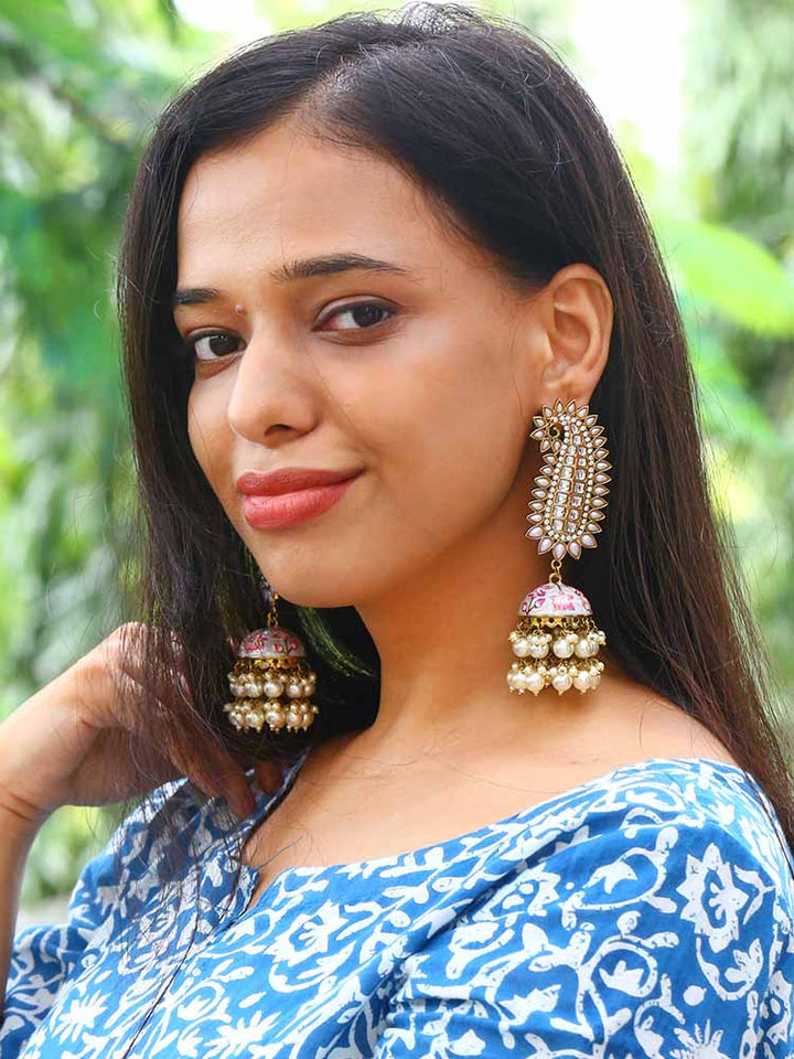 Ivory Kaashi Jhumkis