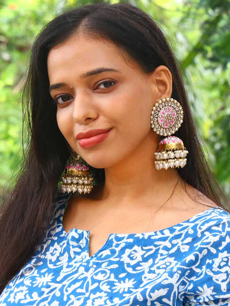 Ivory Kritika Jhumkis
