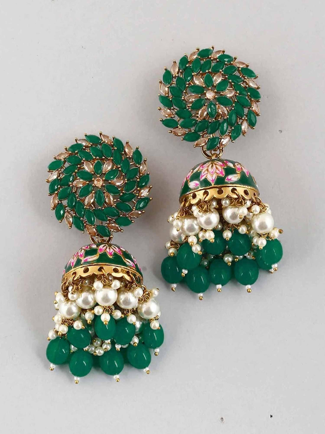 Jade Jessi Jhumkis - Bling Bag