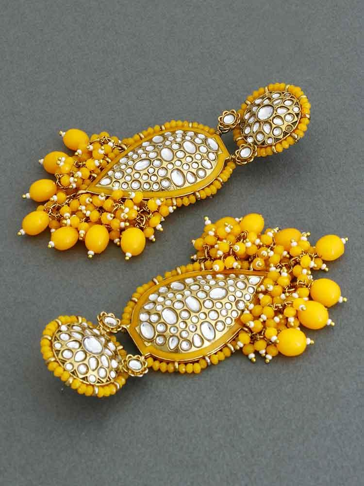 Lemon Chaitali Designer Earrings - Bling Bag
