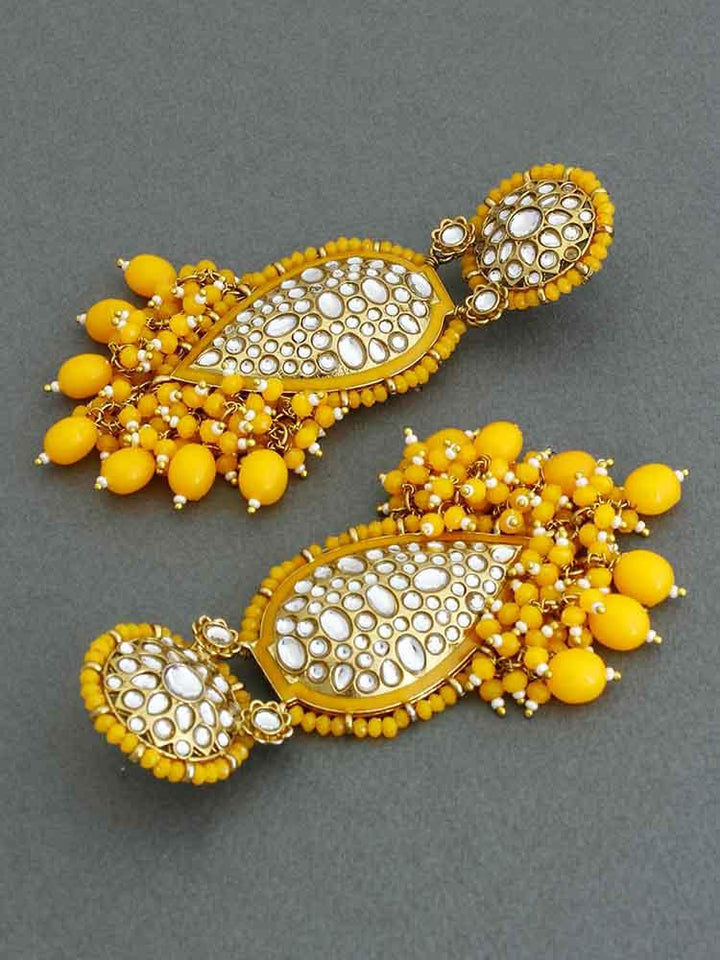 Lemon Chaitali Designer Earrings - Bling Bag