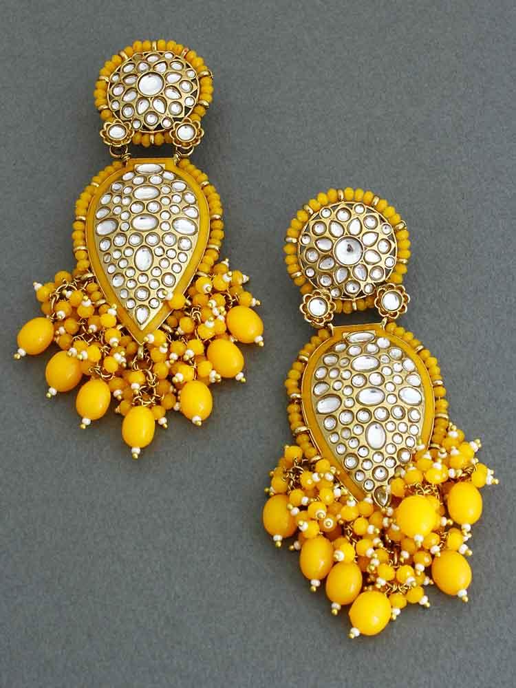 Lemon Chaitali Designer Earrings - Bling Bag