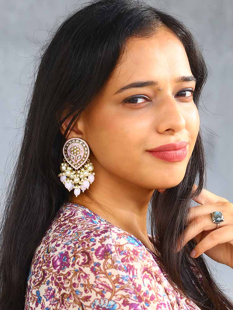 Lilac Charmi Dangler Earrings